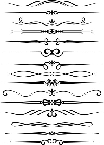 vintage dividers vector image