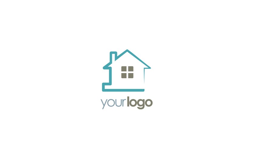 Home realty logo vector image