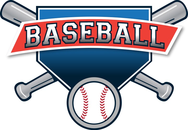 Baseball logo vector image