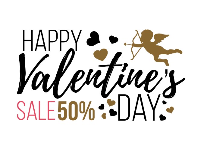 Happy valentines day cards vector image