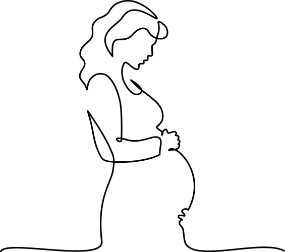 pregnant woman international mothers day vector image