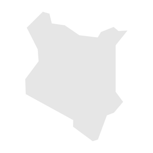 Kenya simplified map vector image