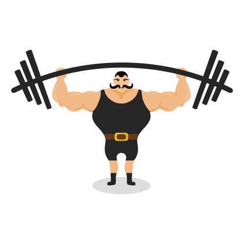 Strong man icon design vector image