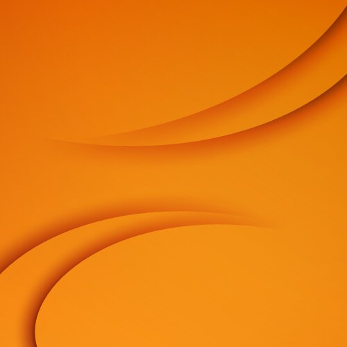 Orange abstract background with curves vector image