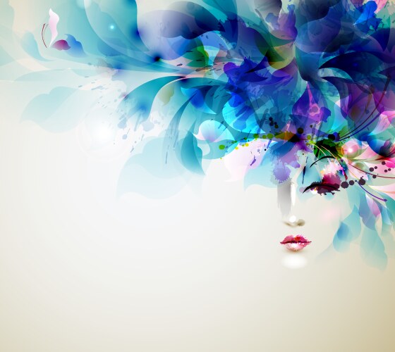 Abstract women vector image