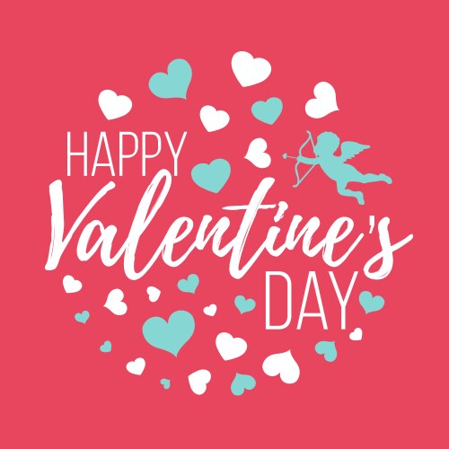 Happy valentines day cards vector image