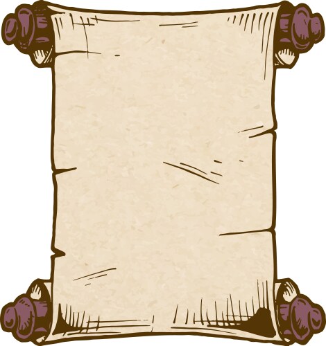 Old scroll vector image