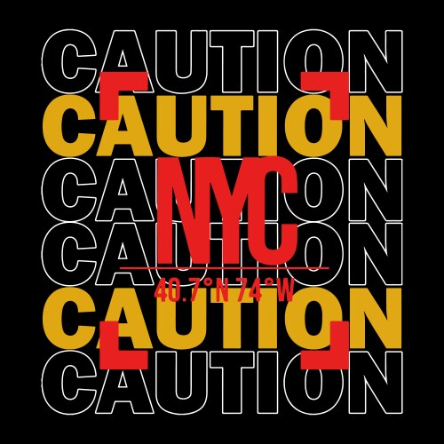 New york slogan vector image