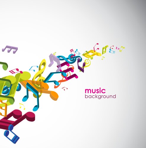 Music background vector image