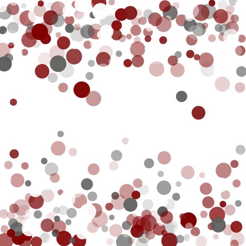 Abstract confetti transparent dots vector image