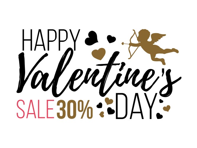 Happy valentines day cards vector image