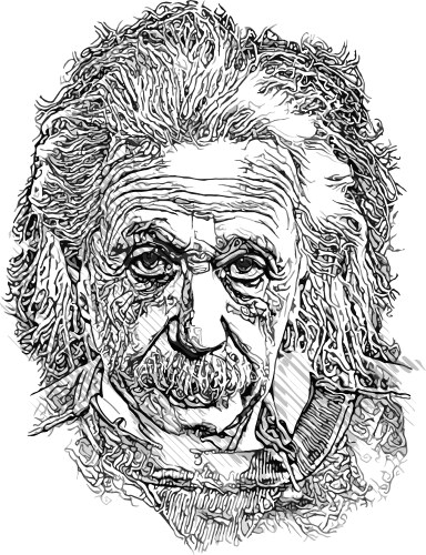 Albert einstein vector image