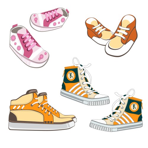 Footwear vector image