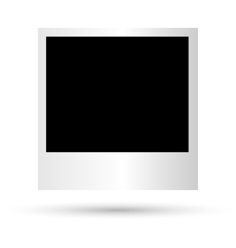 Blank photoframe closeup vector image