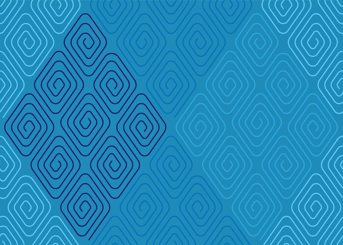 Spiral pattern blue vector image