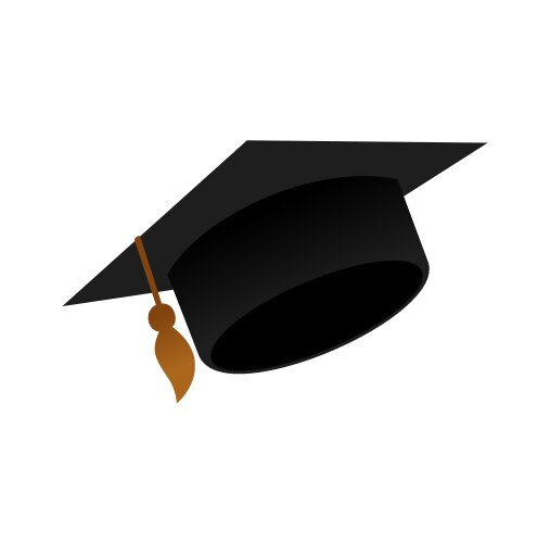 Square academic cap design vector image