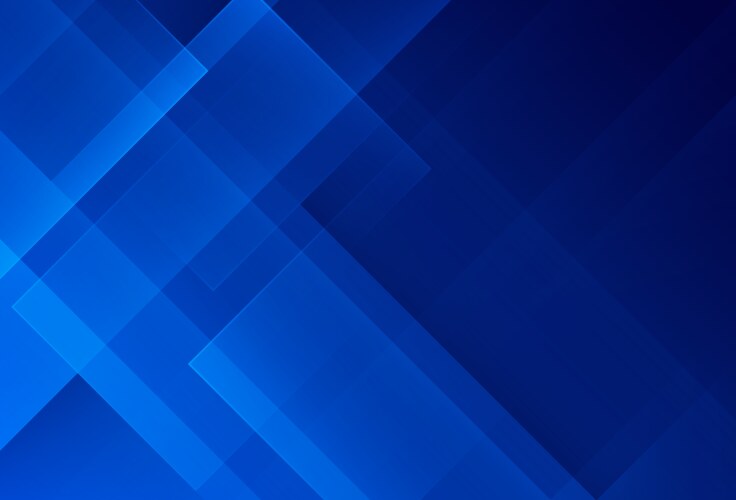 Abstract blue square shape overlay background vector image