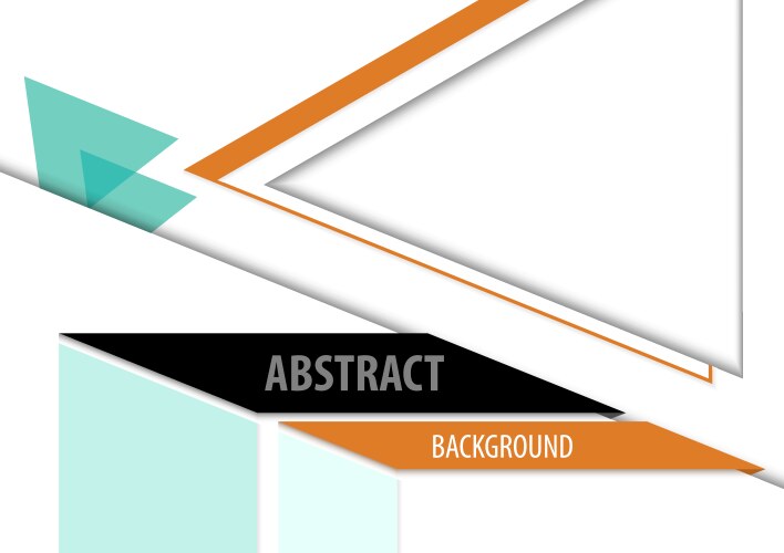 Abstract geometric triangle background design vector image