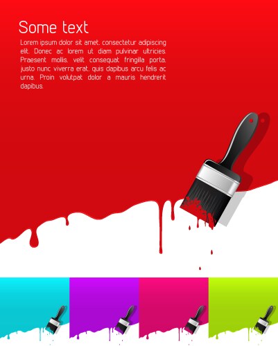 Dripping paint vector image