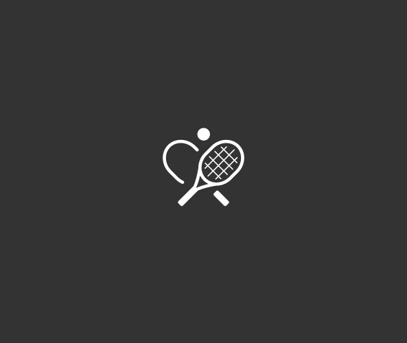 Tennis symbol vector image