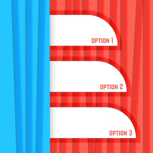 Red and blue striped background vector image