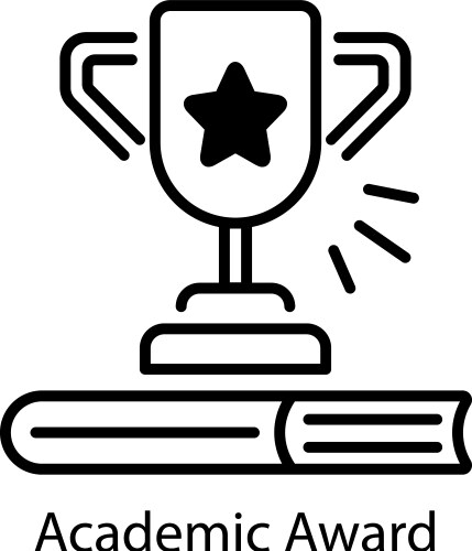 Academic award vector image