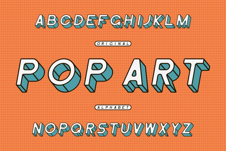 comic font vector image