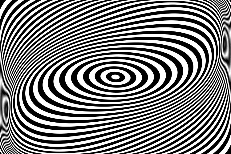 Abstract op art design vector image