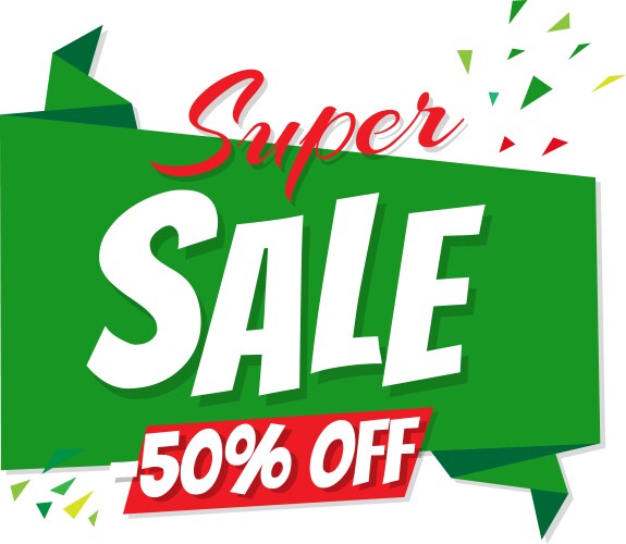 Christmas big sale poster vector image