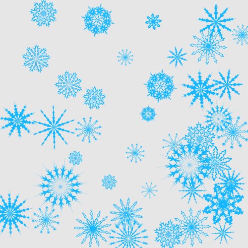 New year background with falling snowflakes vector image