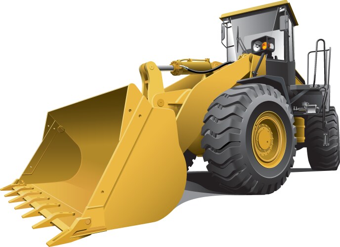 Large loader vector image