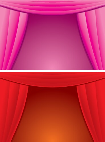 Curtains vector image