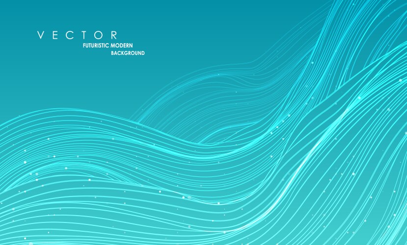 Abstract wave lines vector image