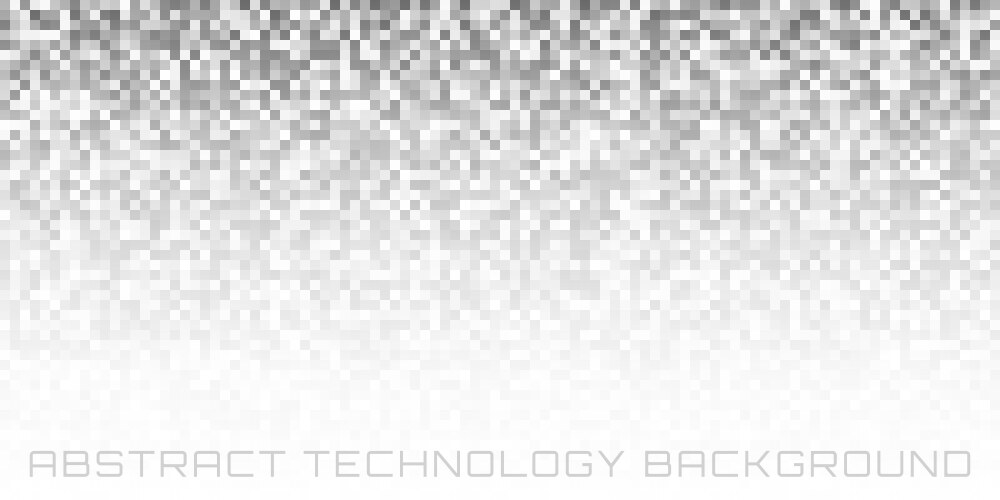 Gray pixel horizontal background vector image