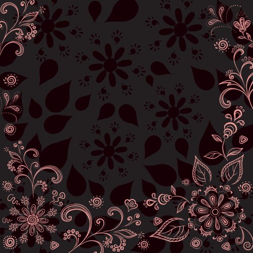 Abstract flower background vector image