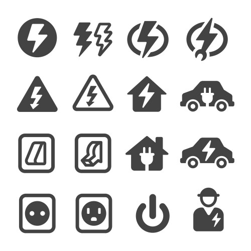 electricelectronic icon vector image