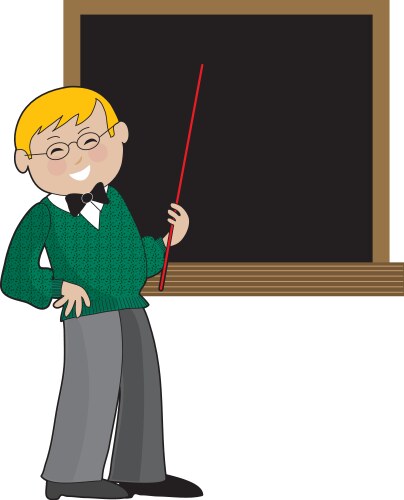 Teacher vector image