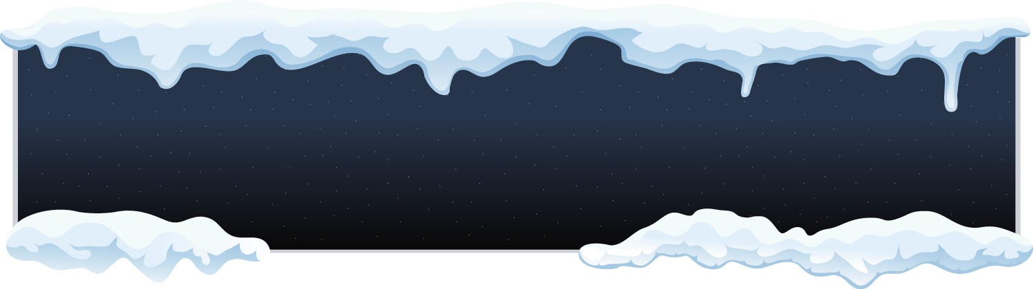 Horizontal ice cap composition vector image