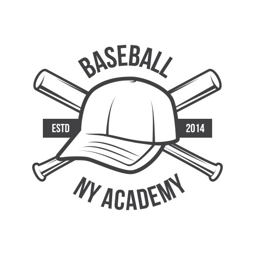 baseball logo and insignia vector image