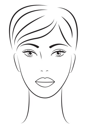 Woman face vector image