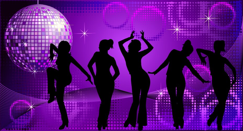 disco dancing vector image