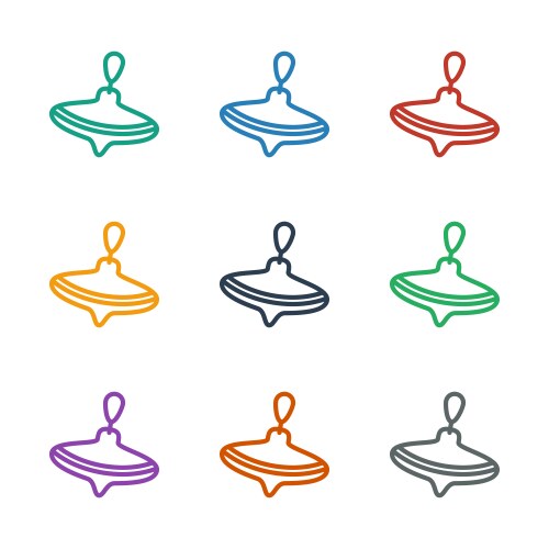 Whirligig icon white background vector image