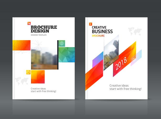 Abstract business brochure vector image