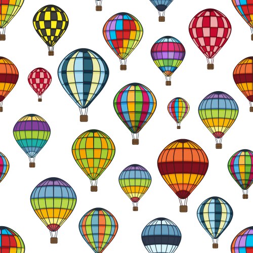 Air balloon pattern vector image