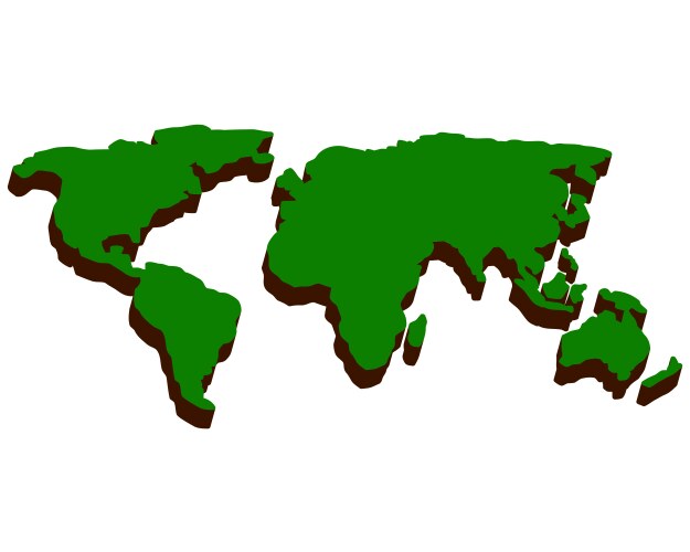 World map vector image