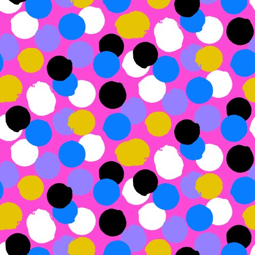 Ditsy polka dot pattern vector image