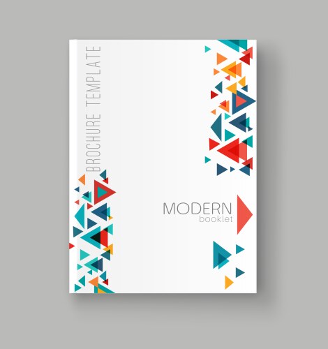 A brochure template modern vector image