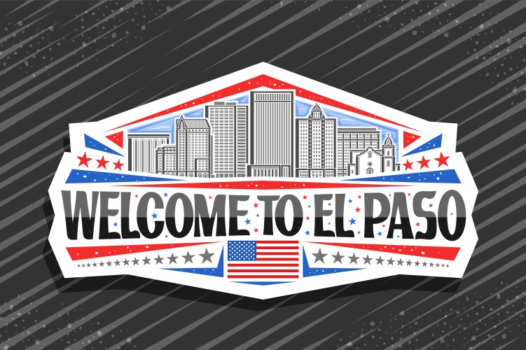 Logo for el paso vector image