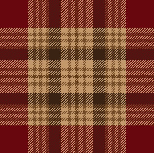 Red brown tartan plaid pattern fabric swatch vector image