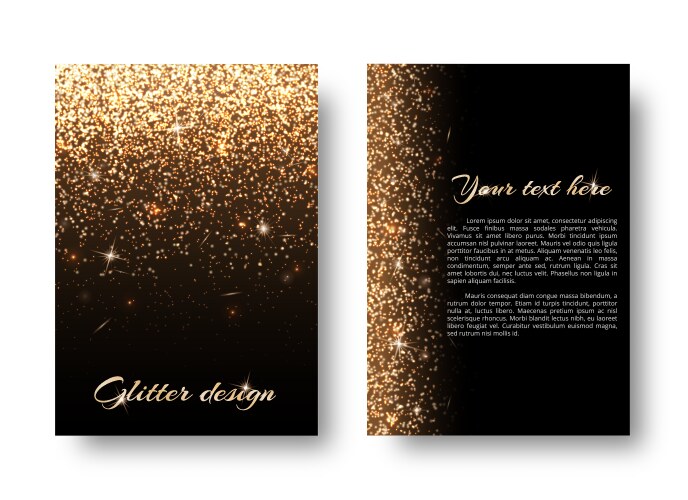 Bling background with glittering lights vector image